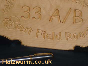 Relief carved detail