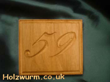 House nameplate with ‘Bullrushes’